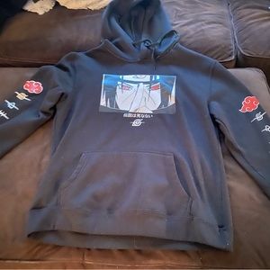 Black Japanese anime hoodie
